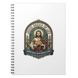 Jesus Bread Of Life Jesus Bread Life Bakery Christ Notebook