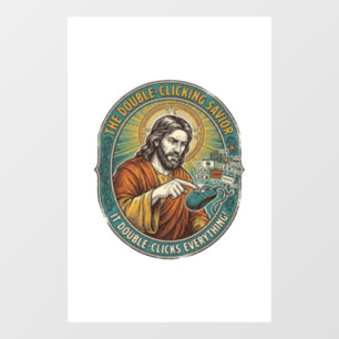 Jesus Broken Double Clicking Mouse IT Office Tech