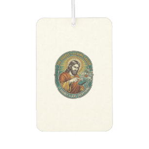 Jesus Broken Double Clicking Mouse IT Office Tech  Car Air Freshener