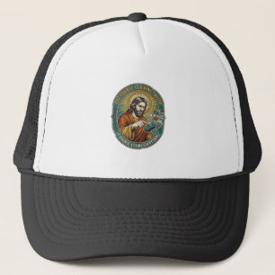 Jesus Broken Double Clicking Mouse IT Office Tech Trucker Hat