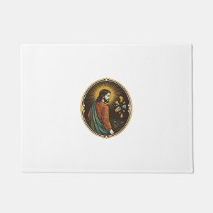 Jesus Broken Glass Dance Floor Party Danger Club H Doormat