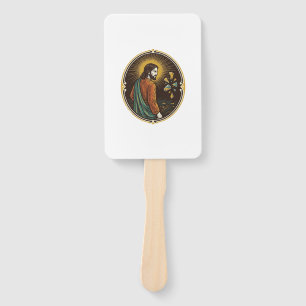 Jesus Broken Glass Dance Floor Party Danger Club H Hand Fan