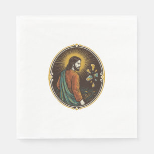 Jesus Broken Glass Dance Floor Party Danger Club H Napkin