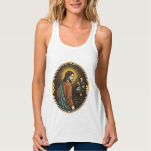 Jesus Broken Glass Dance Floor Party Danger Club H Singlet