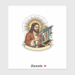 Jesus Broken Standing Desk Stuck Halfway Office Hu