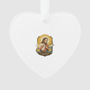 Jesus Burned Finger Taking Plate Out Microwave Kit Ornament
