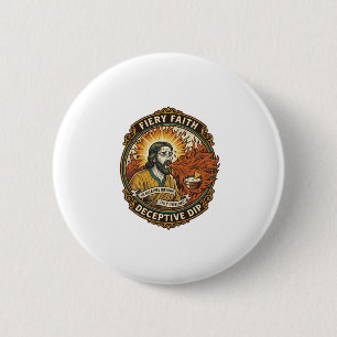 Jesus Burning Mouth Super Spicy Party Dip Humor_1 6 Cm Round Badge