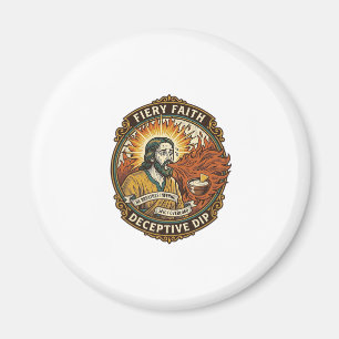 Jesus Burning Mouth Super Spicy Party Dip Humor_1 Magnet