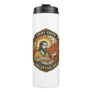 Jesus Burning Mouth Super Spicy Party Dip Humor_1 Thermal Tumbler