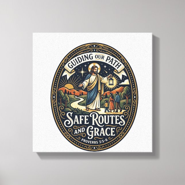 Jesus Bus Driver Transit Worker Shirt Faith Based  Canvas Print (Front)