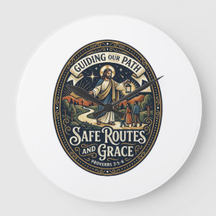 Jesus Bus Driver Transit Worker Shirt Faith Based Large Clock