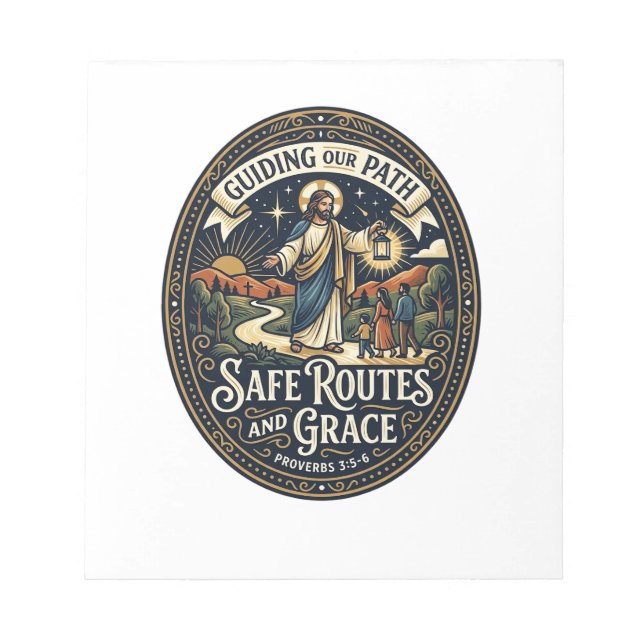 Jesus Bus Driver Transit Worker Shirt Faith Based  Notepad (Front)