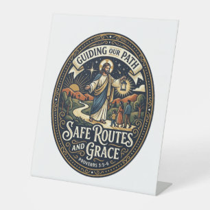 Jesus Bus Driver Transit Worker Shirt Faith Based Pedestal Sign