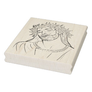 Jesus bust 2 illustration pattern art stamp