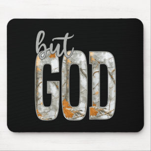 Jesus But God Camo Christian Cross God Faith Bible Mouse Pad
