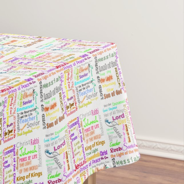 (Jesus) By Many Names Tablecloth (In Situ)