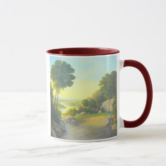 Jesus by the river mug
