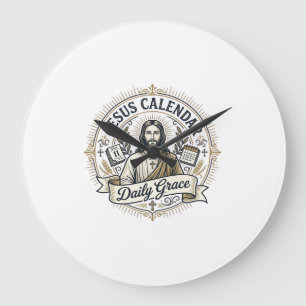 Jesus Calendar Daily Grace Jesus Calendar Daily Gr Large Clock