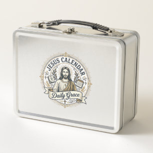 Jesus Calendar Daily Grace Jesus Calendar Daily Gr Metal Lunch Box