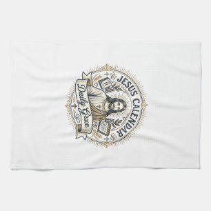 Jesus Calendar Daily Grace Jesus Calendar Daily Gr Tea Towel