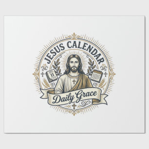 Jesus Calendar Daily Grace Jesus Calendar Daily Gr Wrapping Paper