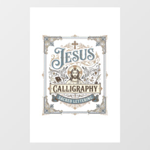 Jesus Calligraphy Sacred Lettering Jesus Calligrap
