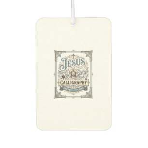 Jesus Calligraphy Sacred Lettering Jesus Calligrap Car Air Freshener