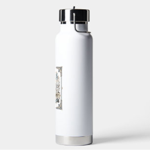 Jesus Calligraphy Sacred Lettering Jesus Calligrap Water Bottle
