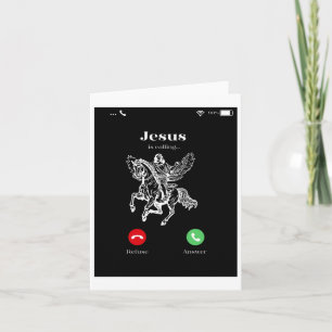 Jesus Calling Christian Faith – Inspirational God Card