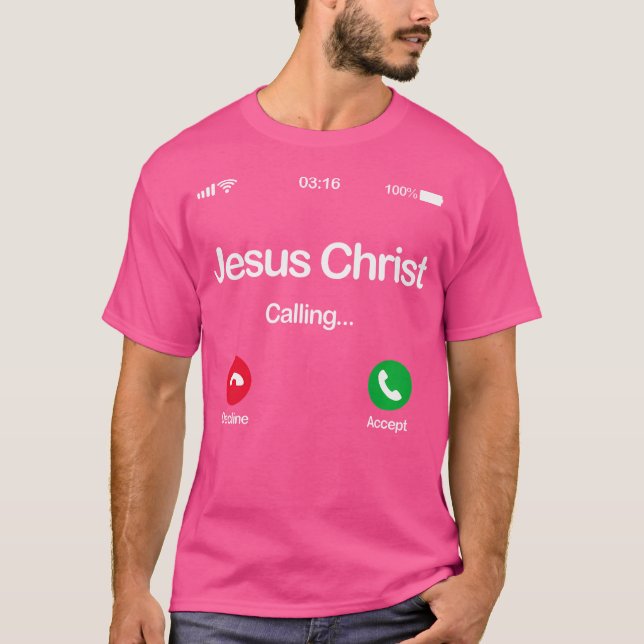 Jesus Calling God Blessed Tee Faith And Pray To Go (Front)