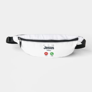 Jesus Calling Phone Screen Christian Shirt Design_ Bum Bags