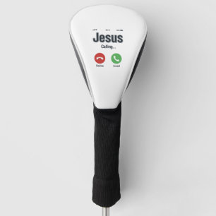Jesus Calling Phone Screen Christian Shirt Design_ Golf Head Cover