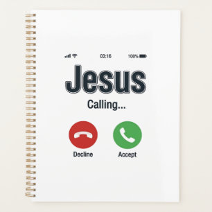 Jesus Calling Phone Screen Christian Shirt Design_ Planner