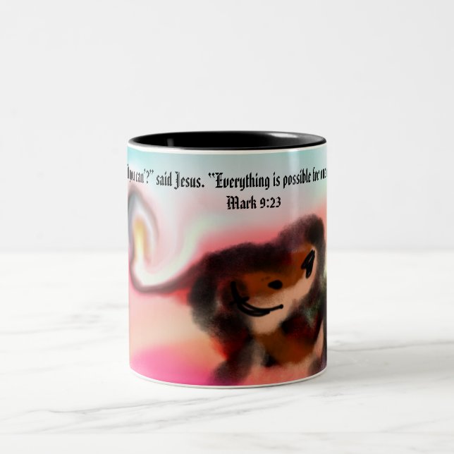jesus can Two-Tone coffee mug (Center)