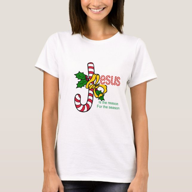 Jesus Candy Cane T-Shirt (Front)