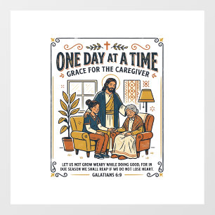 Jesus Caregiving Aging Parents Graphic Tee Christi