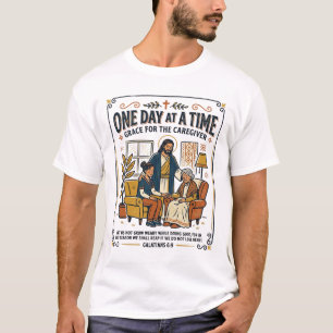 Jesus Caregiving Aging Parents Graphic Tee Christi