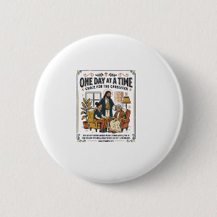 Jesus Caregiving Aging Parents Graphic Tee Christi 6 Cm Round Badge