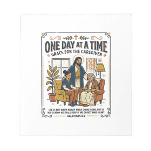 Jesus Caregiving Aging Parents Graphic Tee Christi Notepad