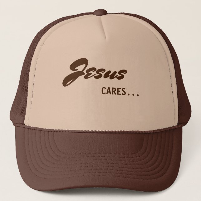 Jesus Cares Trucker Hat (Front)