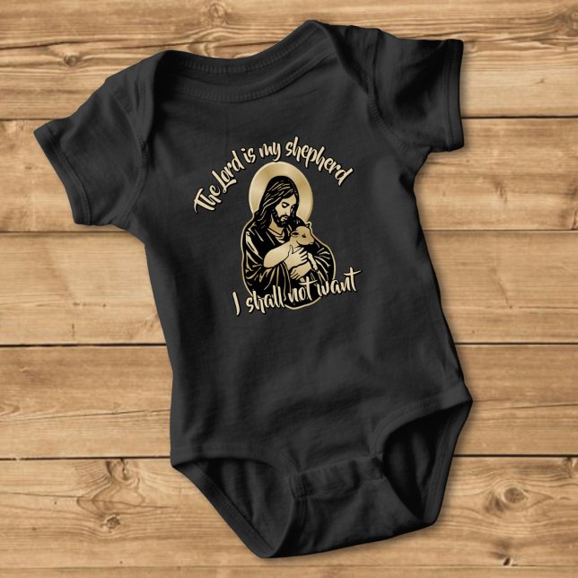 Jesus Caring Shepherd Baby Bodysuit (Creator Uploaded)