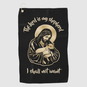 Jesus Caring Shepherd Golf Towel