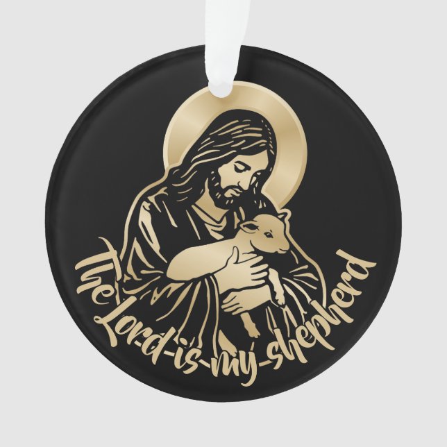 Jesus Caring Shepherd Ornament (Front)