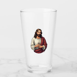 Jesus Carpenter Mark Vintage Engraving Tee 2 Glass