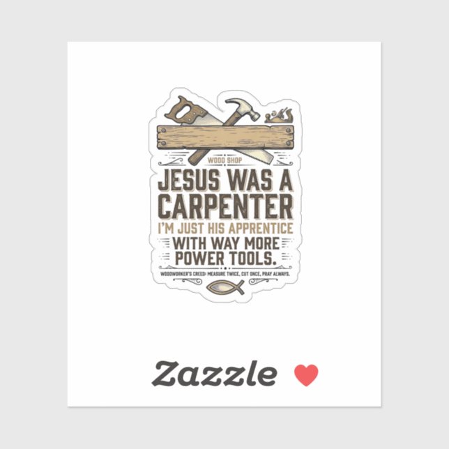 Jesus Carpenter Woodworker Apprentice Vintage Shir (Sheet)