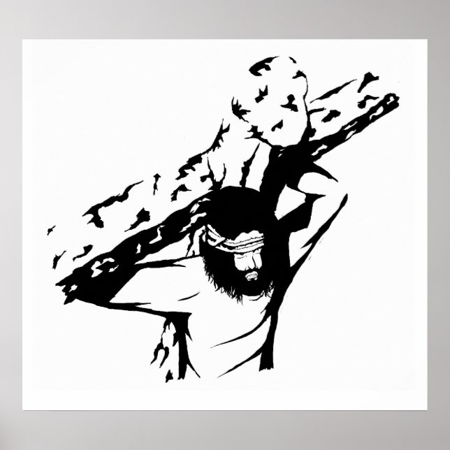 Jesus Carries His Cross Poster (Front)