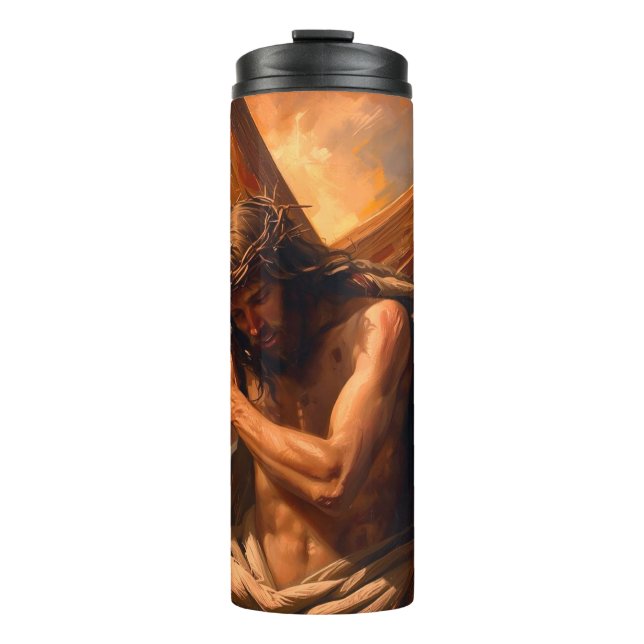 Jesus Carries The Cross Thermal Tumbler (Front)