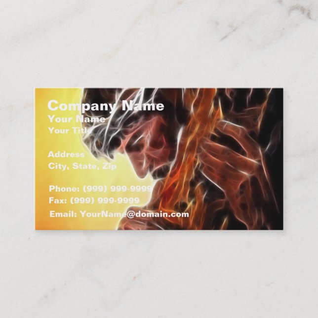 Jesus Carrying The Cross Business Card (Front)