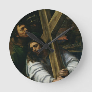 Jesus Carrying the Cross, c.1535 (oil on panel) Round Clock