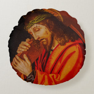 Jesus carrying the cross pillow